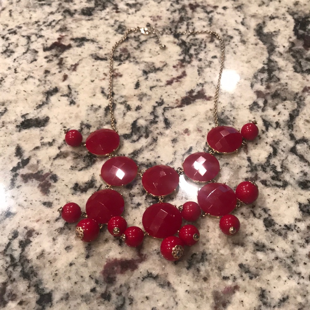 Red bubble necklace